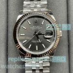 Clean Factory Cal 3235 Rolex Datejust 41mm Jubilee Swiss Replica Watch Gray Dial_th.jpg